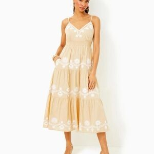 NWT Lilly Pulitzer Aviry Embroidered
Midi Dress 8